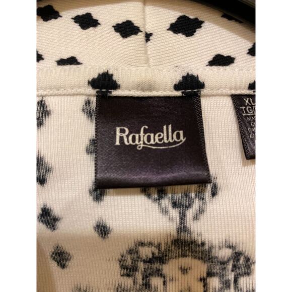 Women's Jacket Rafaella Cardigan Sweater Jacket XL Black and White - Picture 15 of 16